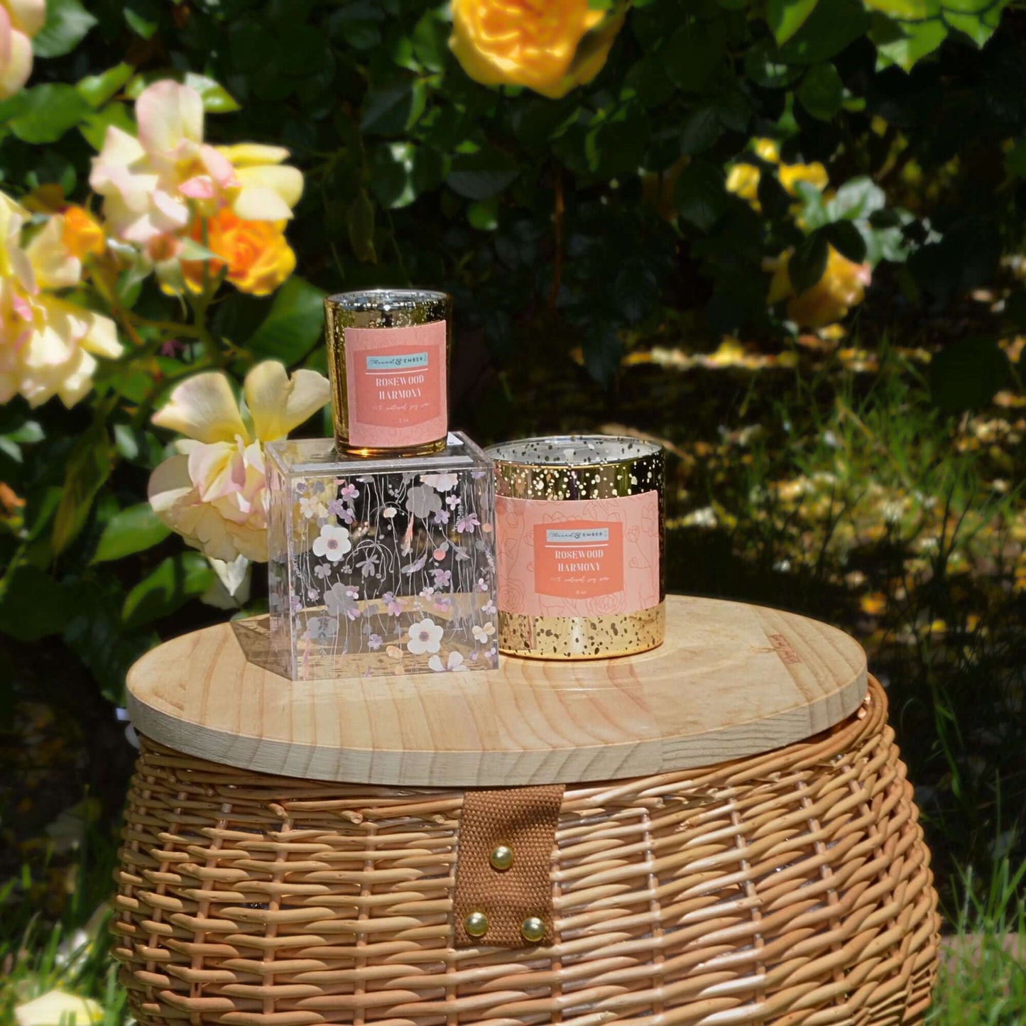 Rosewood Harmony | Handmade Candle | Soy Wax-Thread & Ember