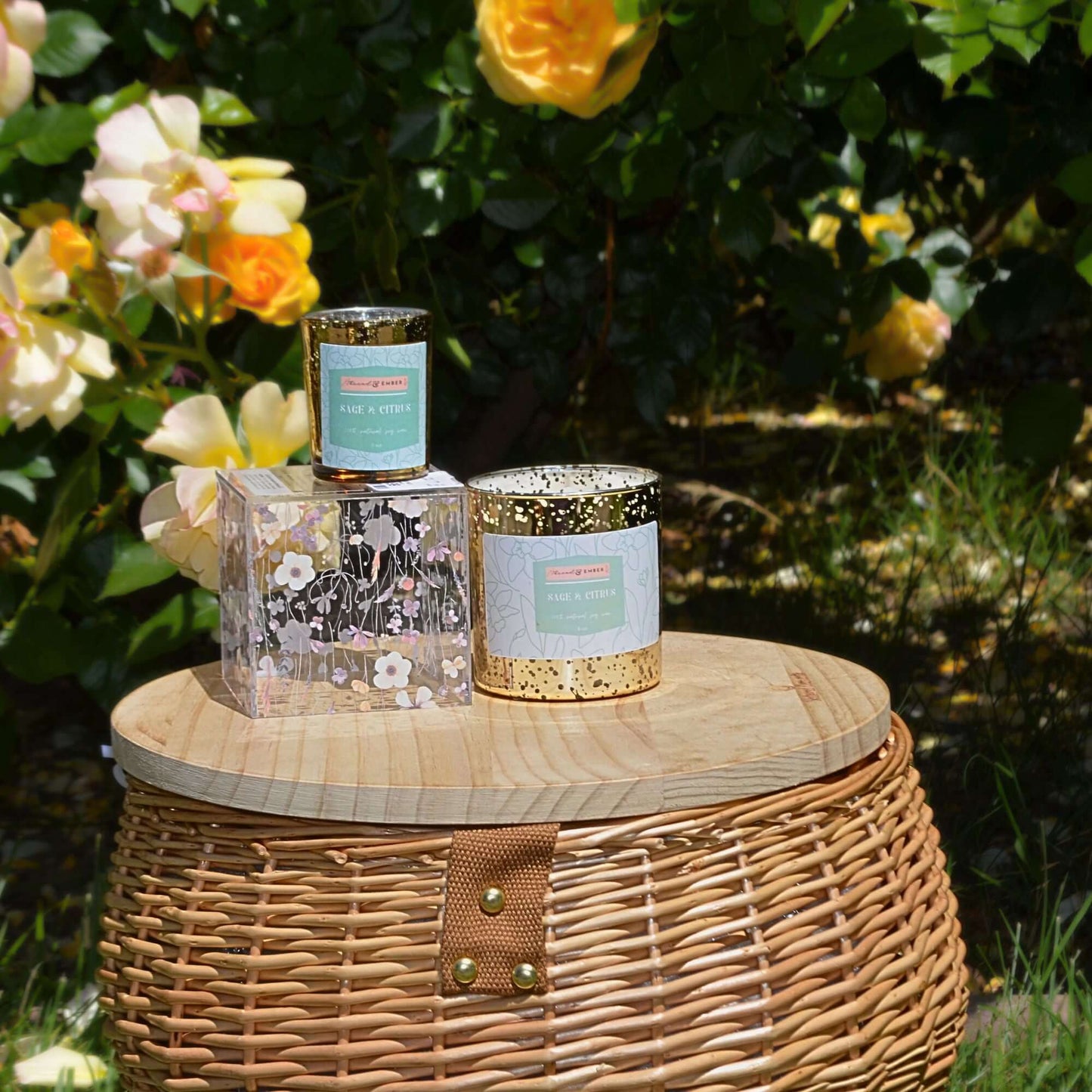 Sage & Citrus | Handmade Candle | Soy Wax-Thread & Ember