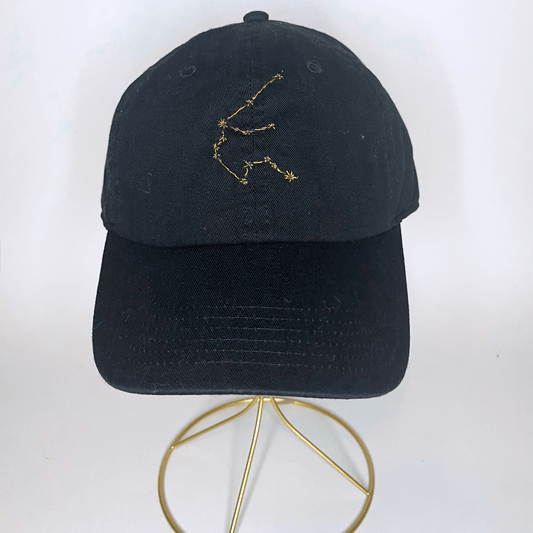 Aquarius Constellation Embroidered Baseball Hat-Thread&Ember