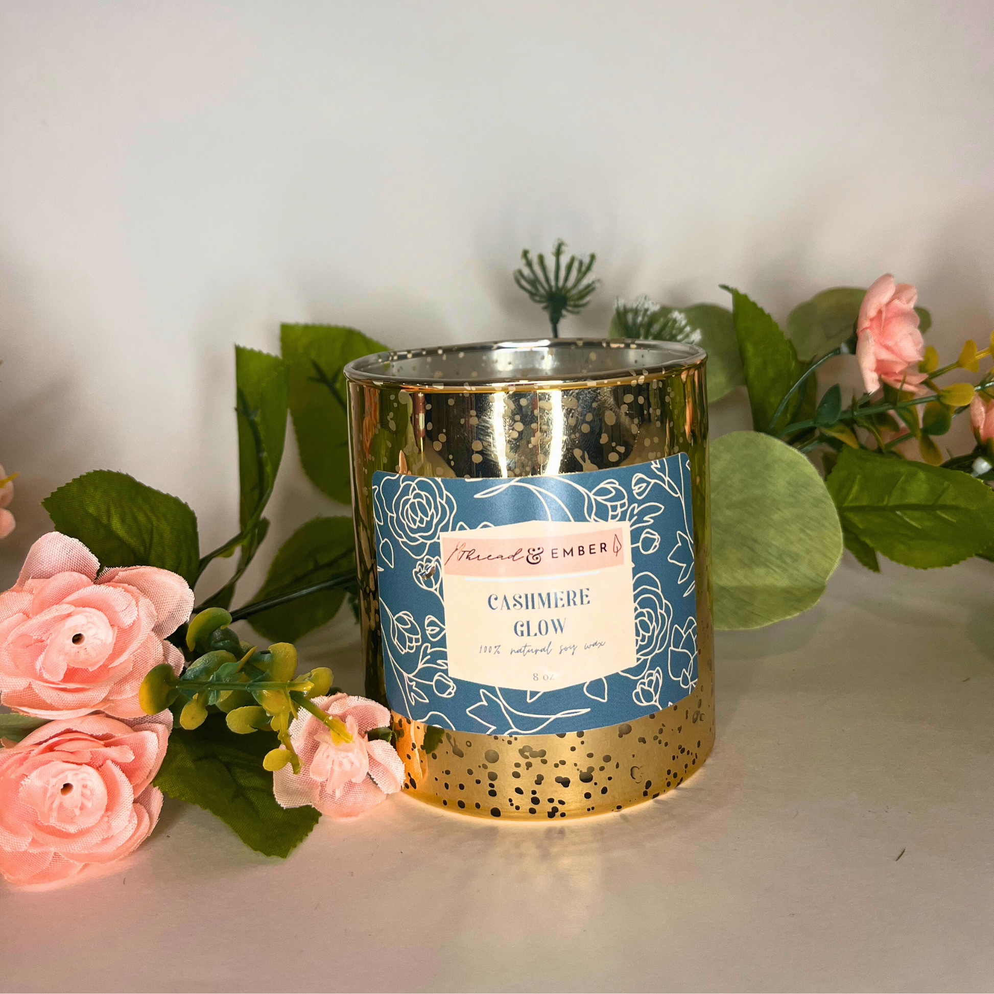 Cashmere Glow Hand Poured Candles Thread Ember