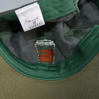 Green Hat To-Go Coffee Embroidered Hats Thread & Ember