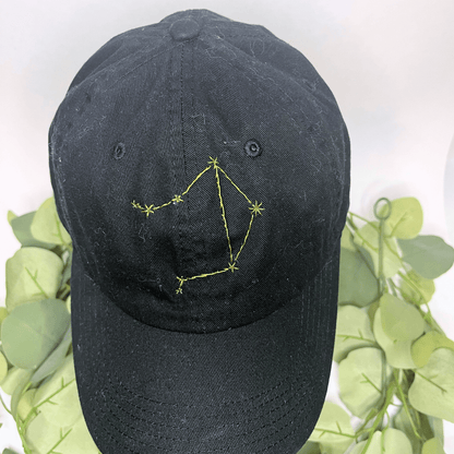 Libra Constellation Embroidered Baseball  Hat-Thread & Ember