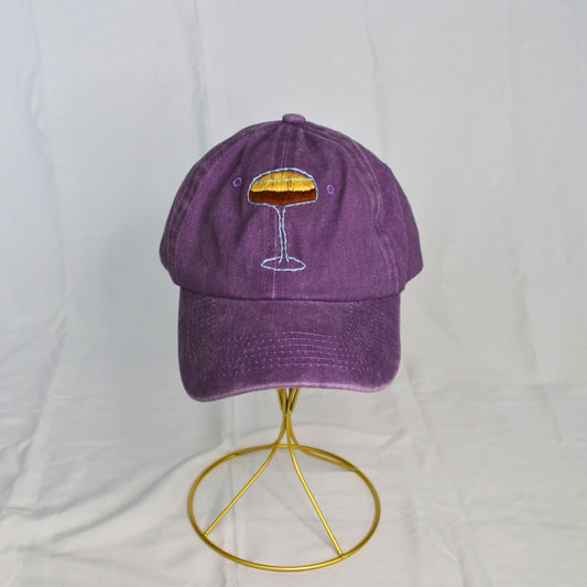 Purple Hat Espresso Martini Embroidered Thread & Ember