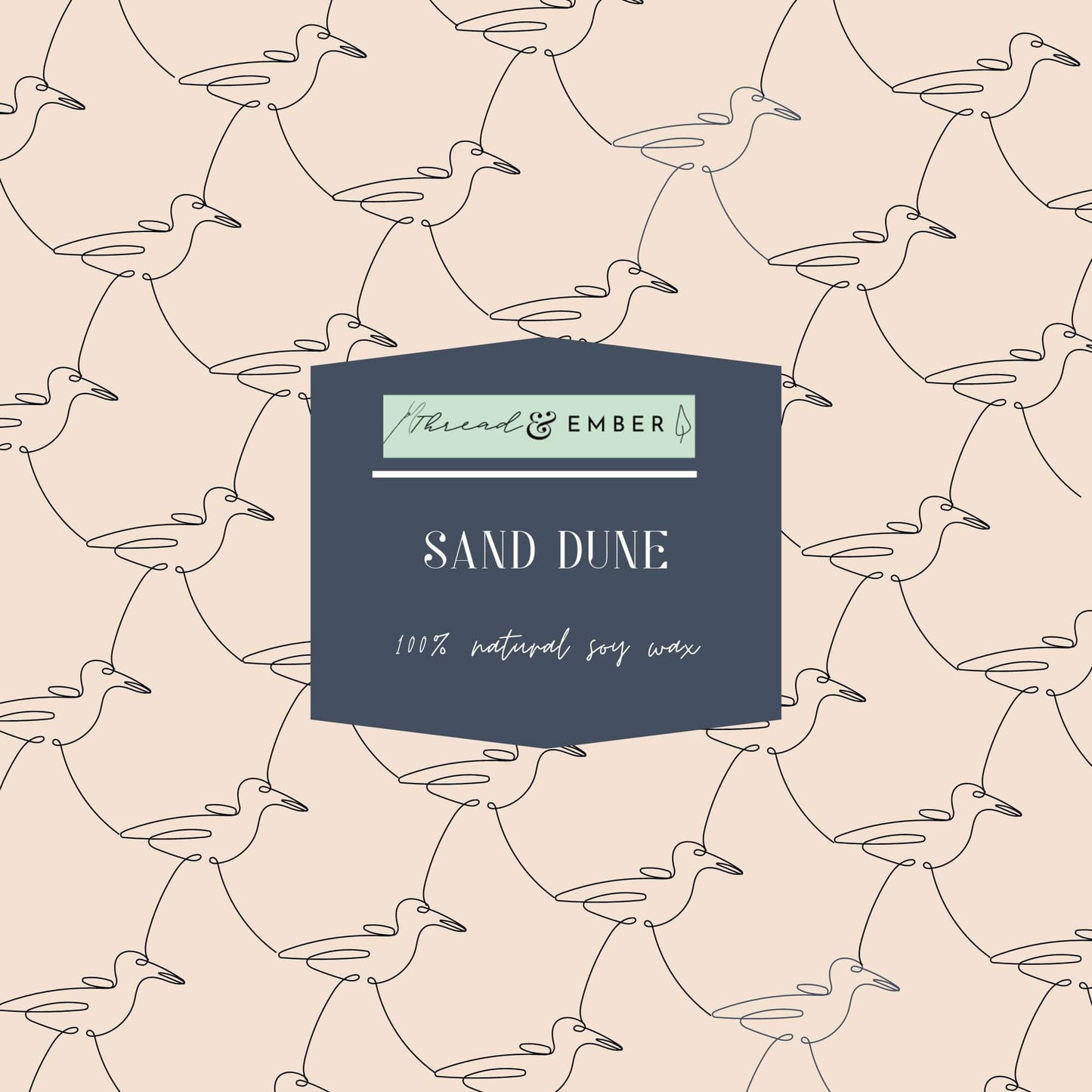 Sand Dune | Handmade Candle | Soy Wax-Thread & Ember